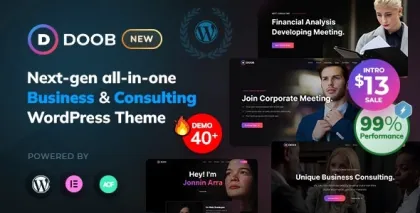 Doob Business Consulting WordPress Theme 1.1.0 GPL Theme