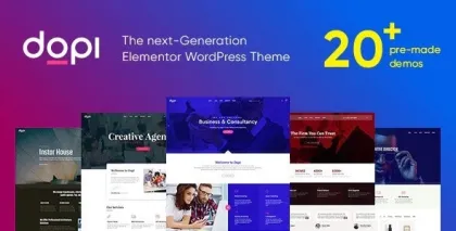 Dopi Elementor MultiPurpose WordPress Theme 1.2.4 GPL Theme