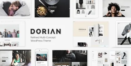 Dorian Refined Multi-Concept WordPress Theme 2.0 GPL Theme