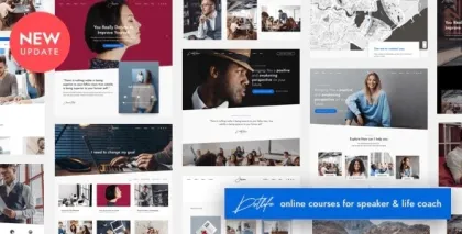 DotLife | Coach Online Courses WordPress 4.5 GPL Theme