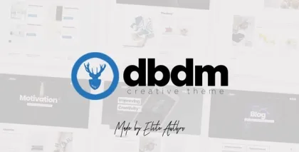 Dubidam Creative Multi Concept One Page Portfolio Theme 1.1.1 GPL Theme