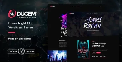 Dugem | Dance Night Club WordPress Theme 1.2 GPL Theme