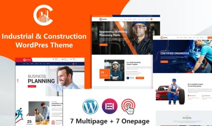 Dustra Industrial Construction WordPress Theme 1.5.3 GPL Theme