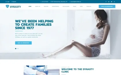 Dynasty Reproduction Clinic Responsive WordPress Theme 1.0.0 GPL Theme
