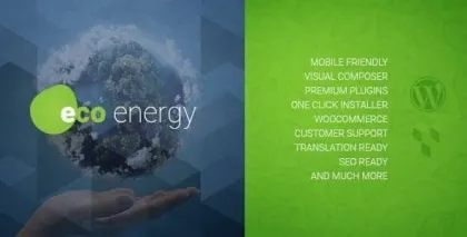 ECO Energy | Ecology Alternative Power Company WordPress Theme 1.9.1 GPL Theme