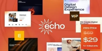 Echo Digital Marketing Creative Agency WordPress Theme 1.1.0 GPL Theme