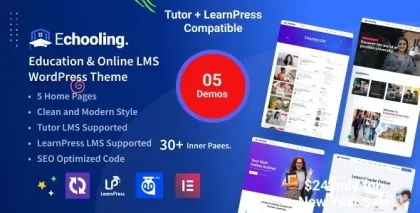 Echooling Education WordPress Theme 1.1.4 GPL Theme