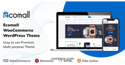 Ecomall Elementor Electronics WooCommerce Theme 1.0.1 GPL Theme