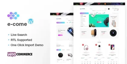 Ecome Electronics Store WooCommerce Theme 1.5.3 GPL Theme