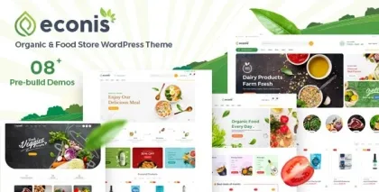 Econis – Organic Food Store WordPress Theme 2.0.4 GPL Theme