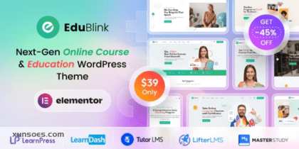 EduBlink Education Online Course WordPress Theme 1.0.5 GPL Theme