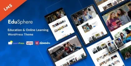 EduSphere Education Online Learning WordPress Theme 1.5.0 GPL Theme