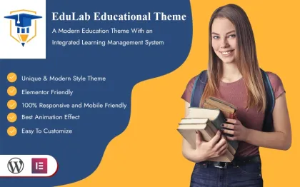 Edulab Global Education and Learning WordPress Theme 1.0.0 GPL Theme