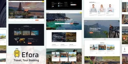 Efora Travel Agency WordPress Theme 2.0 GPL Theme