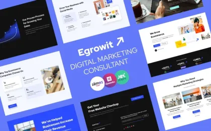 Egrowit Digital Marketing Consultant WordPress Elementor Theme WordPress Theme 1.0.1 GPL Theme