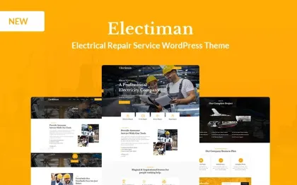 Electiman Electrical Repair Service WordPress Theme 1.0.0 GPL Theme