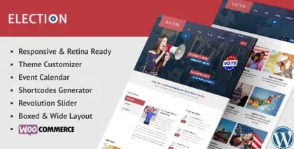 Election Political WordPress Theme 1.20 GPL Theme