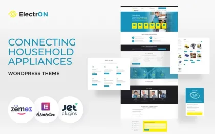 ElectrON Connecting Household Appliances WordPress Theme 2.0.1 GPL Theme