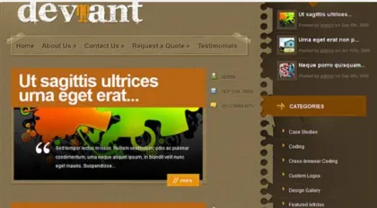 Elegant Themes Deviant WordPress Theme 4.5.13 GPL Theme
