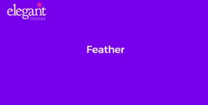 Elegant Themes Feather 3.2.13 GPL Theme