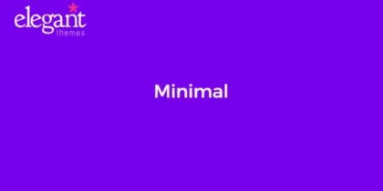 Elegant Themes Minimal 5.0.13 GPL Theme