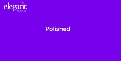 Elegant Themes Polished 4.5.13 GPL Theme