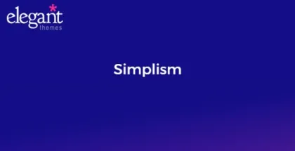 Elegant Themes Simplism 5.1.1 GPL Theme