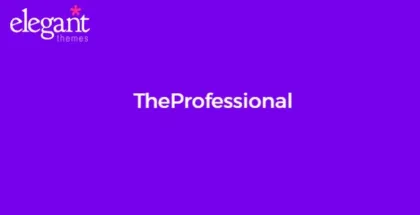 Elegant Themes TheProfessional 4.0.13 GPL Theme