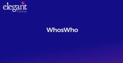 Elegant Themes WhosWho 5.4.13 GPL Theme