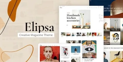 Elipsa Creative Magazine Theme 1.2.1 GPL Theme