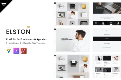 Elston Portfolio for Freelancers Agencies 1.8.1 GPL Theme
