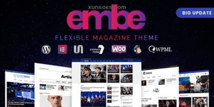 EmBe Flexible Magazine WordPress Theme 2.2.0 GPL Theme