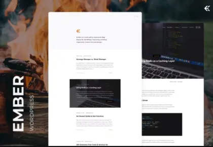 Ember Minimal WordPress Blog Theme 3.4.0 GPL Theme