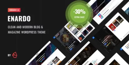 Enardo Blog Magazine WordPress Theme 2.7 GPL Theme
