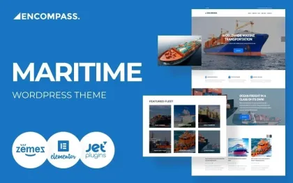 Encompass Transportation Maritime WordPress Theme 1.0.0 GPL Theme