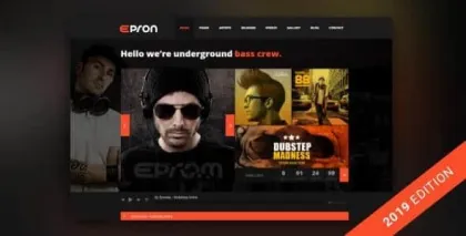Epron Responsive Music Events WordPress Theme 2.2.1 GPL Theme