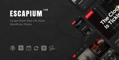 Escapium Escape Room Game WordPress Theme 1.7.0 GPL Theme