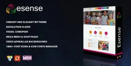 Esense Vibrant and elegant WP theme 2.9 GPL Theme