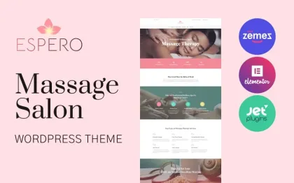 Espero Massage Salon Responsive WordPress Theme 1.0.0 GPL Theme