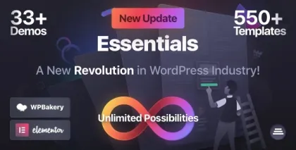 Essentials | Multipurpose WordPress Theme 3.2.9 GPL Theme