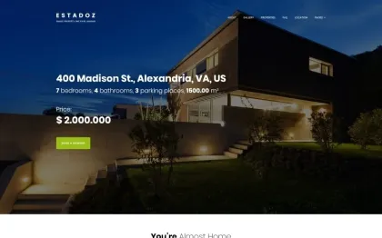 Estadoz Real Estate Agency WordPress Theme 1.0.0 GPL Theme