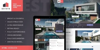 Estate Property Sales Rental WordPress Theme + RTL 1.3.4 GPL Theme