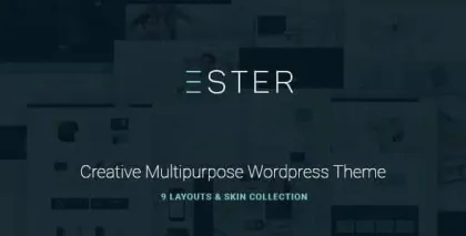 Ester A Stylish Multipurpose WordPress Theme 1.8.1 GPL Theme