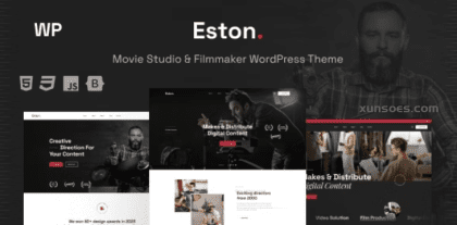 Eston Movie Studio Filmmaker WordPress Theme 1.0.0 GPL Theme