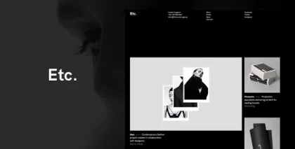 Etc. Portfolio Creative WordPress Theme 1.1.4 GPL Theme