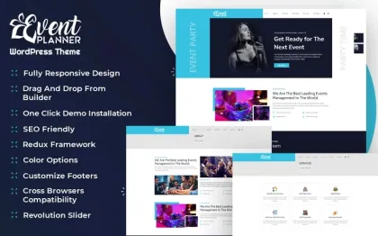 Event Planner and Organizer WordPress Theme 1.0.0 GPL Theme