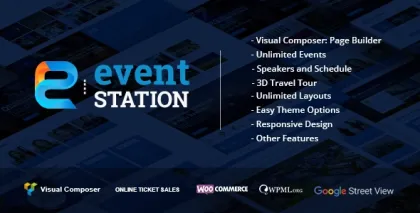 Event Station Event Conference WordPress Theme 1.2.5 GPL Theme