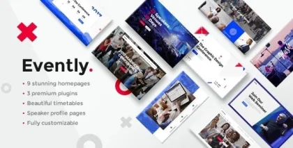 Evently Conference Meetup Theme 1.9 GPL Theme