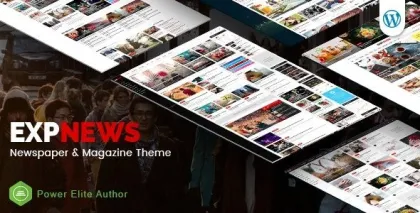ExpNews Newspaper and Magazine WordPress Theme 1.0.5 GPL Theme