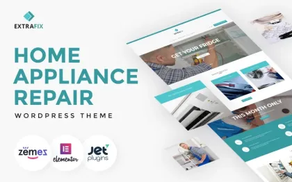 Extrafix Maintenance Home Repair WordPress Theme 1.0.1 GPL Theme